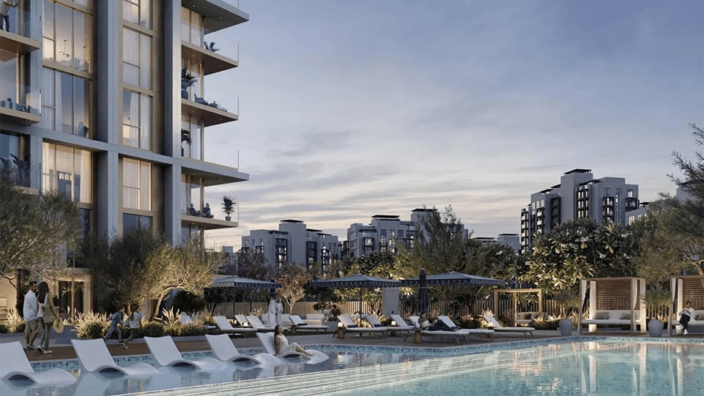 Valia Dubai Creek Harbour tower by Emaar, exterior render
